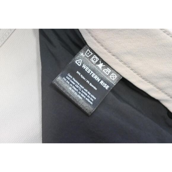 Western Rise Golf Pants Performance Beige Athletic Nylon Stretch Mens Sz 36 x 32 - Picture 7 of 9